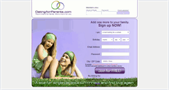 Desktop Screenshot of datingforparents.com